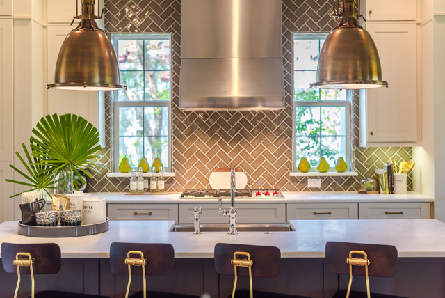 The Hampton Model Home Kitchen transitional-kitchen