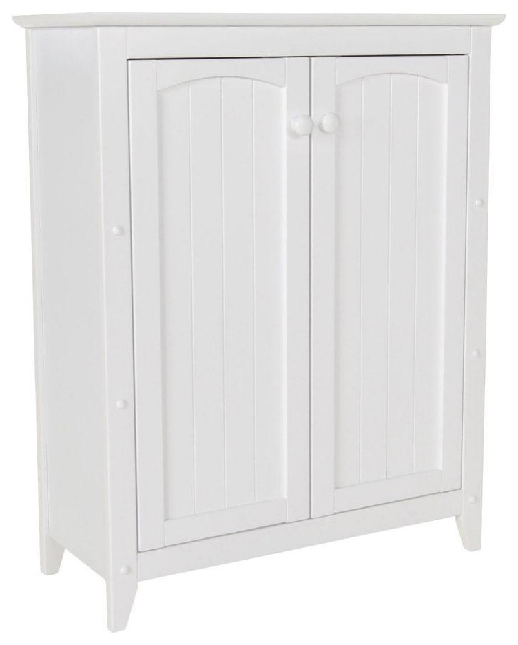 White Double Door Transitional Storage by Burroughs Hardwoods Inc. Houzz