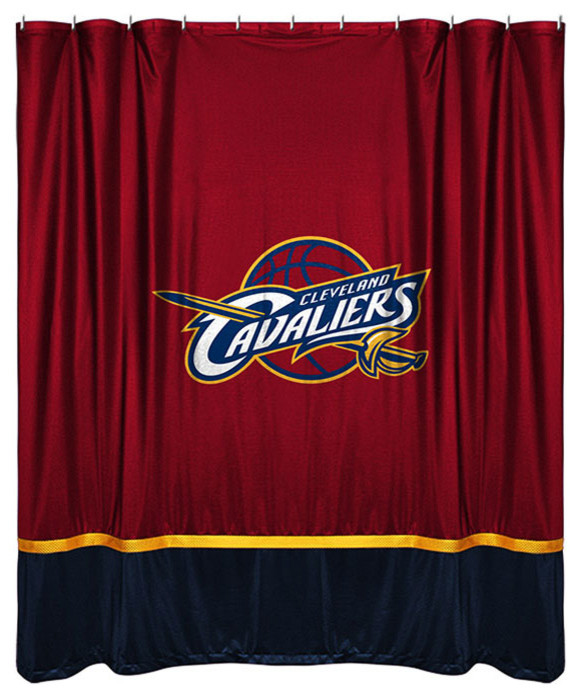 NBA Cleveland Cavaliers Shower Curtain Basketball Bathroom