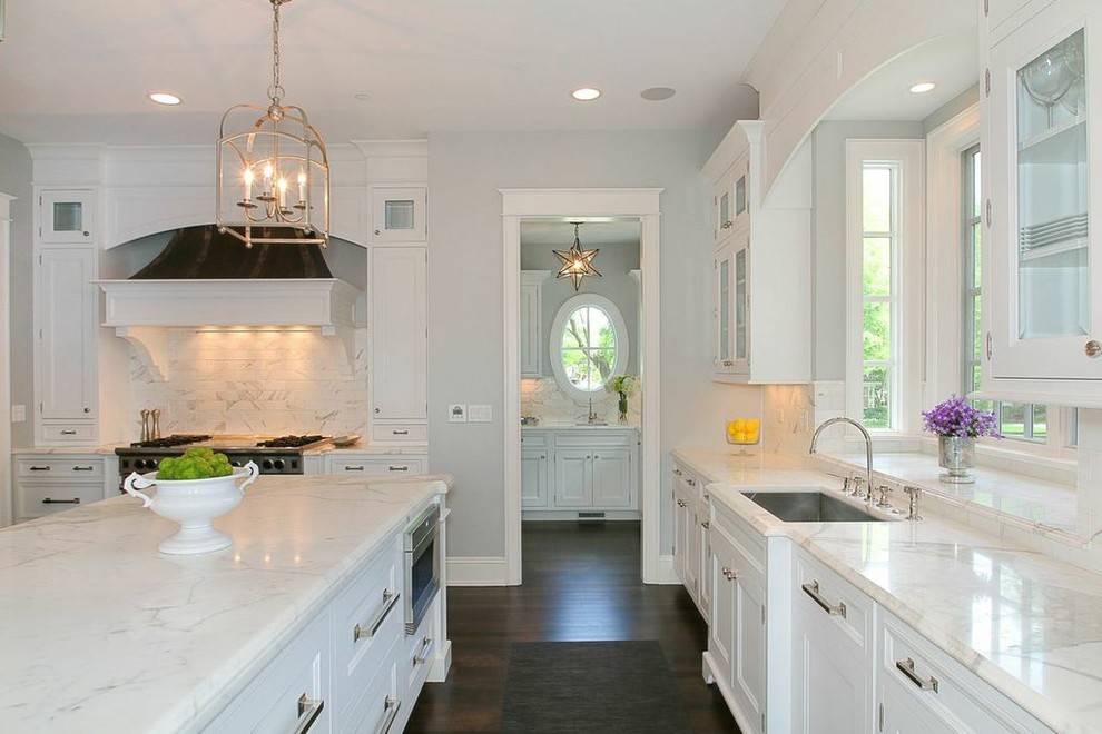 Transitional kitchen photo in Chicago