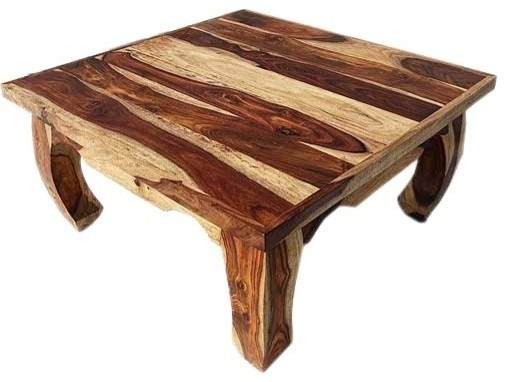 Dallas Natural Solid Wood 35 Square Opium Coffee Table Transitional Coffee Tables By Sierra Living Concepts