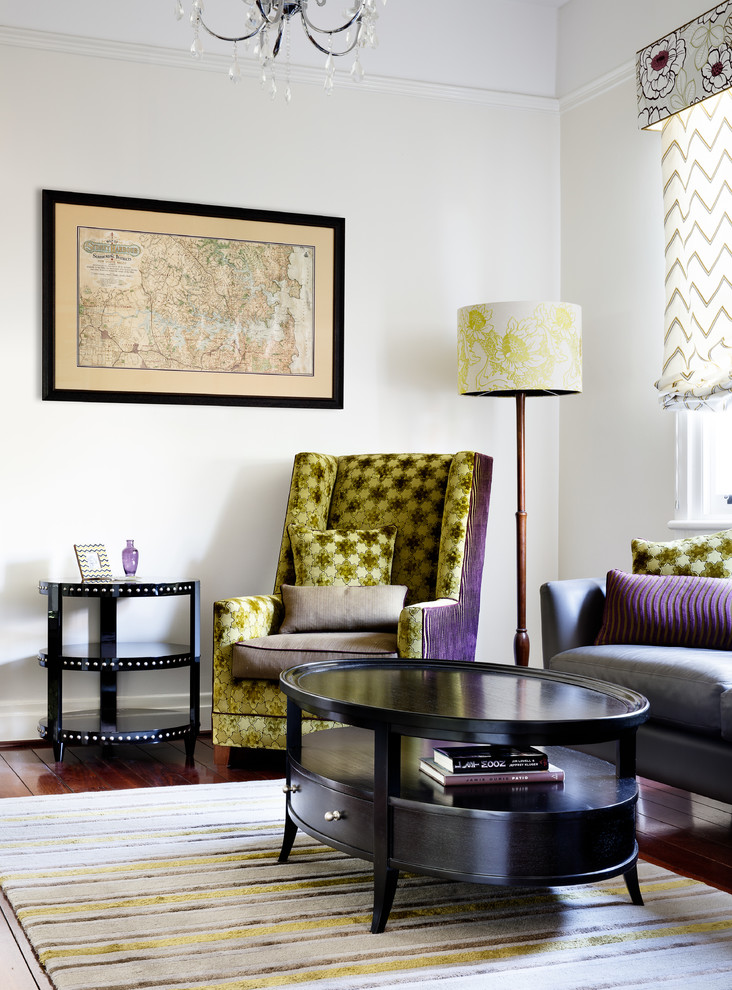 This is an example of a transitional living room in Melbourne.