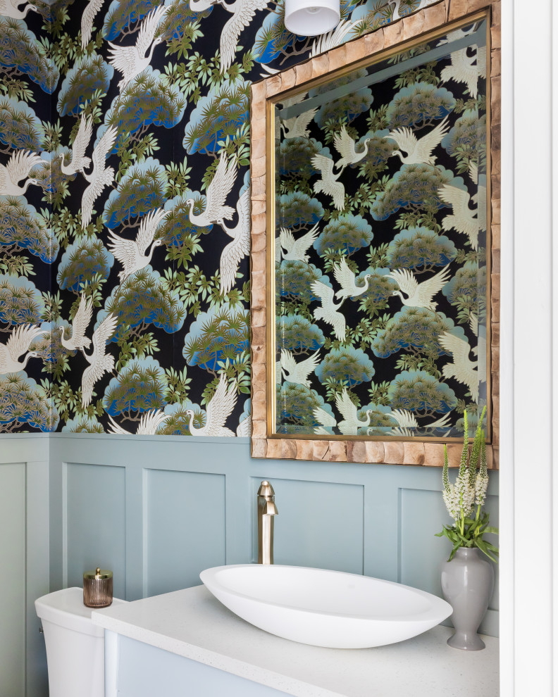 Spring Cottage - Beach Style - Powder Room - Tampa - by Emily Moss ...