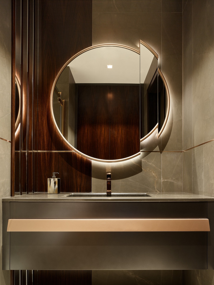 Люкс интерьер ванной в Квартире 120 кв. м. в Современном стиле