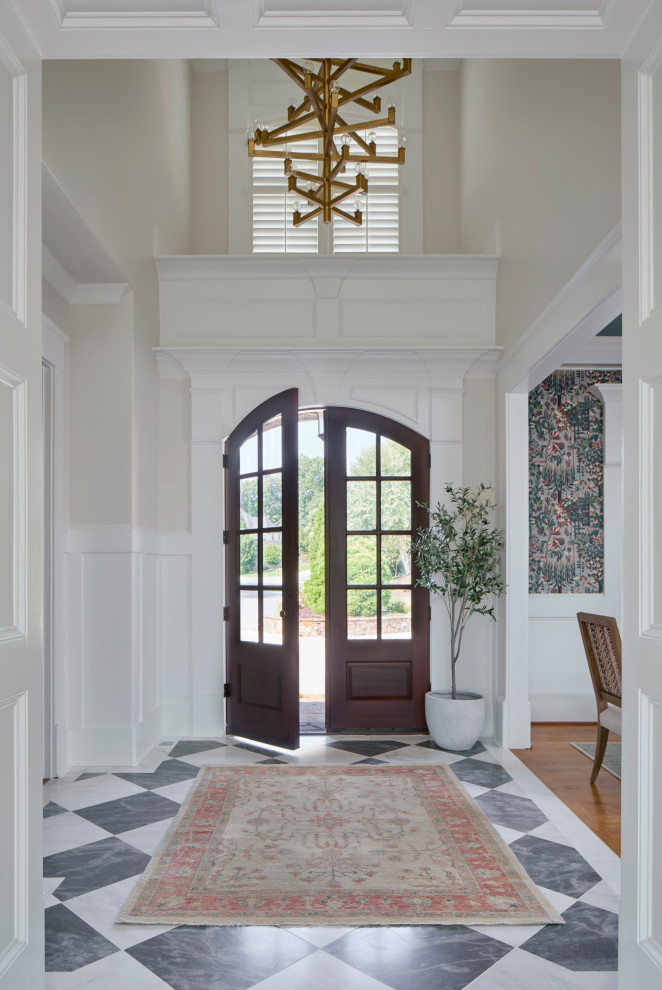 Entryway - transitional entryway idea in Atlanta