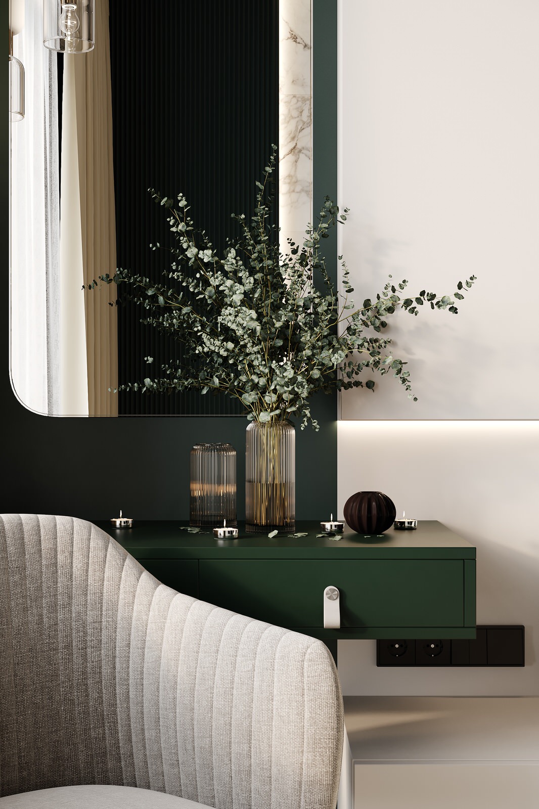 ЖК Голландия. Акцентный зеленый