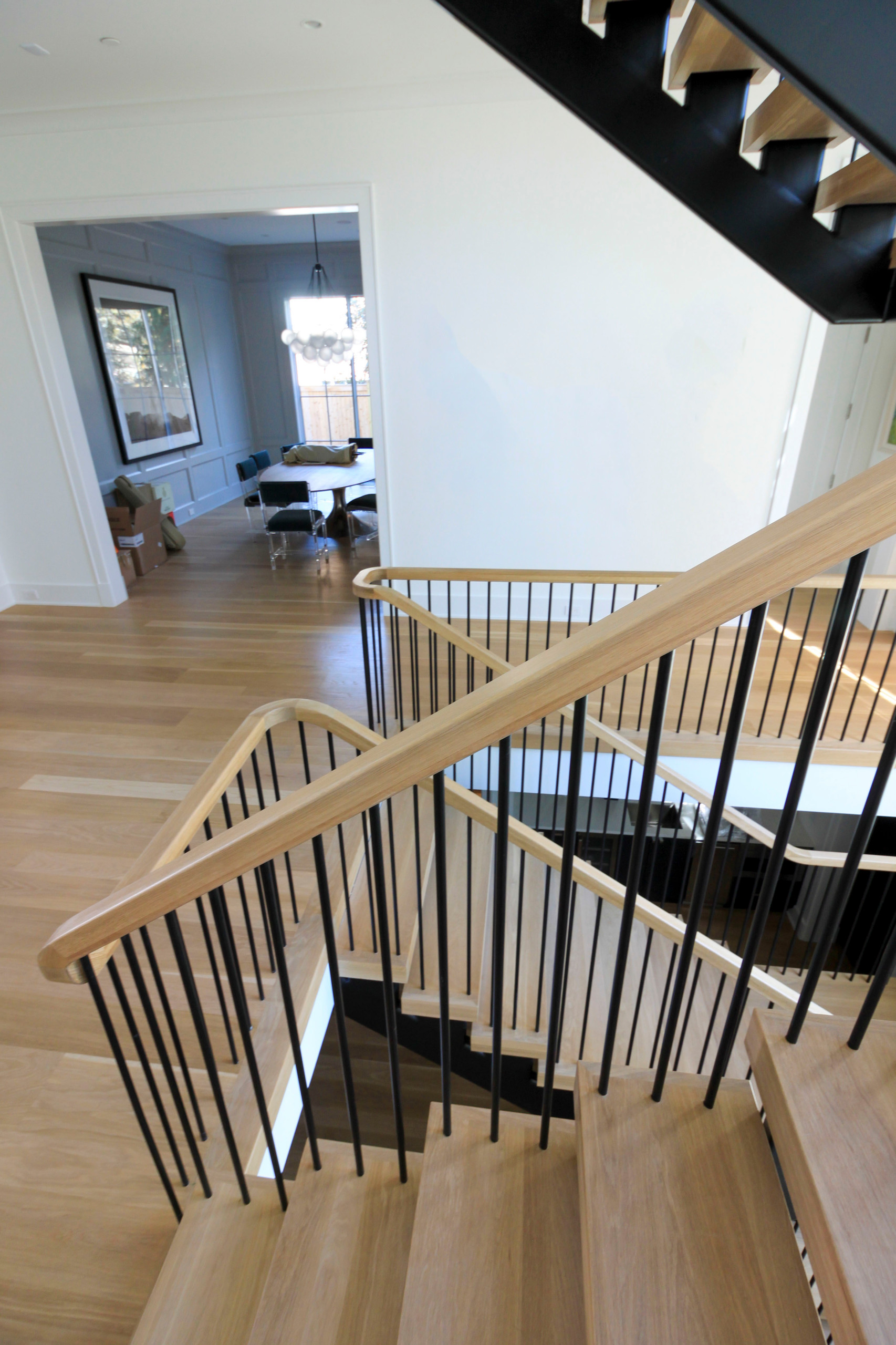 96_Dramatic cantilevered no-riser staircase, Bethesda, MD 20814