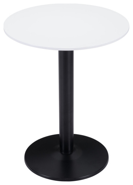 Luca Bistro Table Brown and Black, White and Black