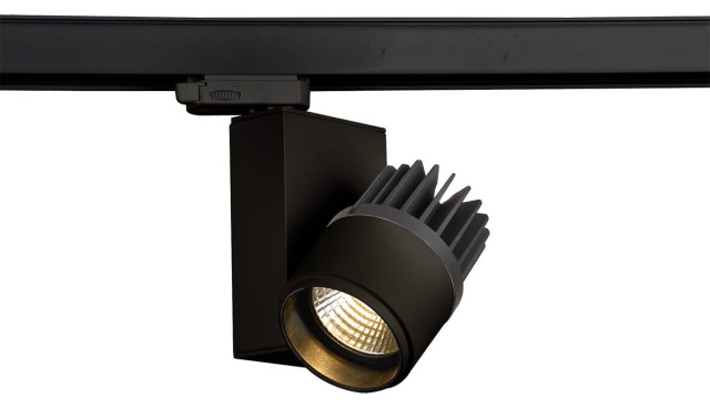 Gallery 1-Light Track Lighting in Black - Transitional - Track Heads ...