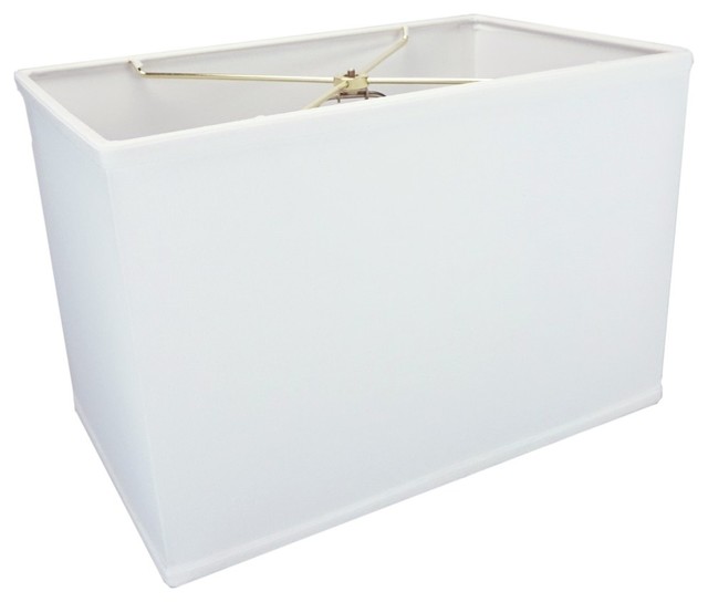 white rectangle lampshade