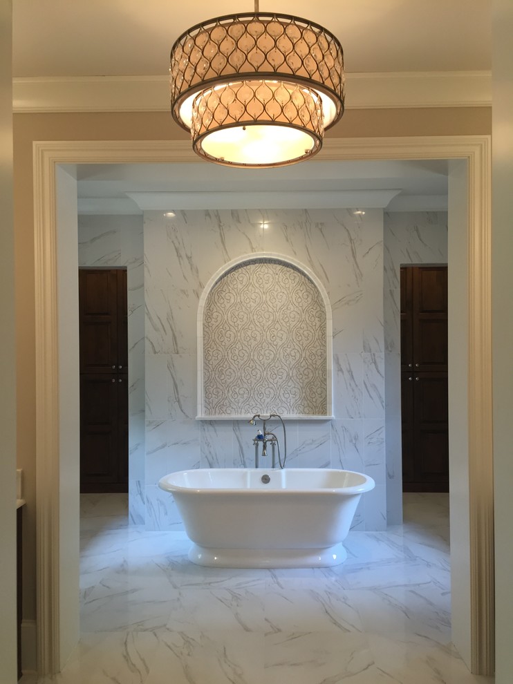 Inspiration for a rustic bathroom remodel in Charlotte