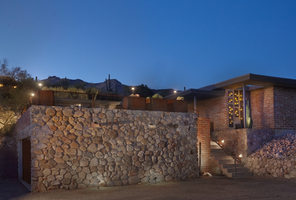 Rooftop Retreat Midcentury Patio Phoenix by Landscape Design