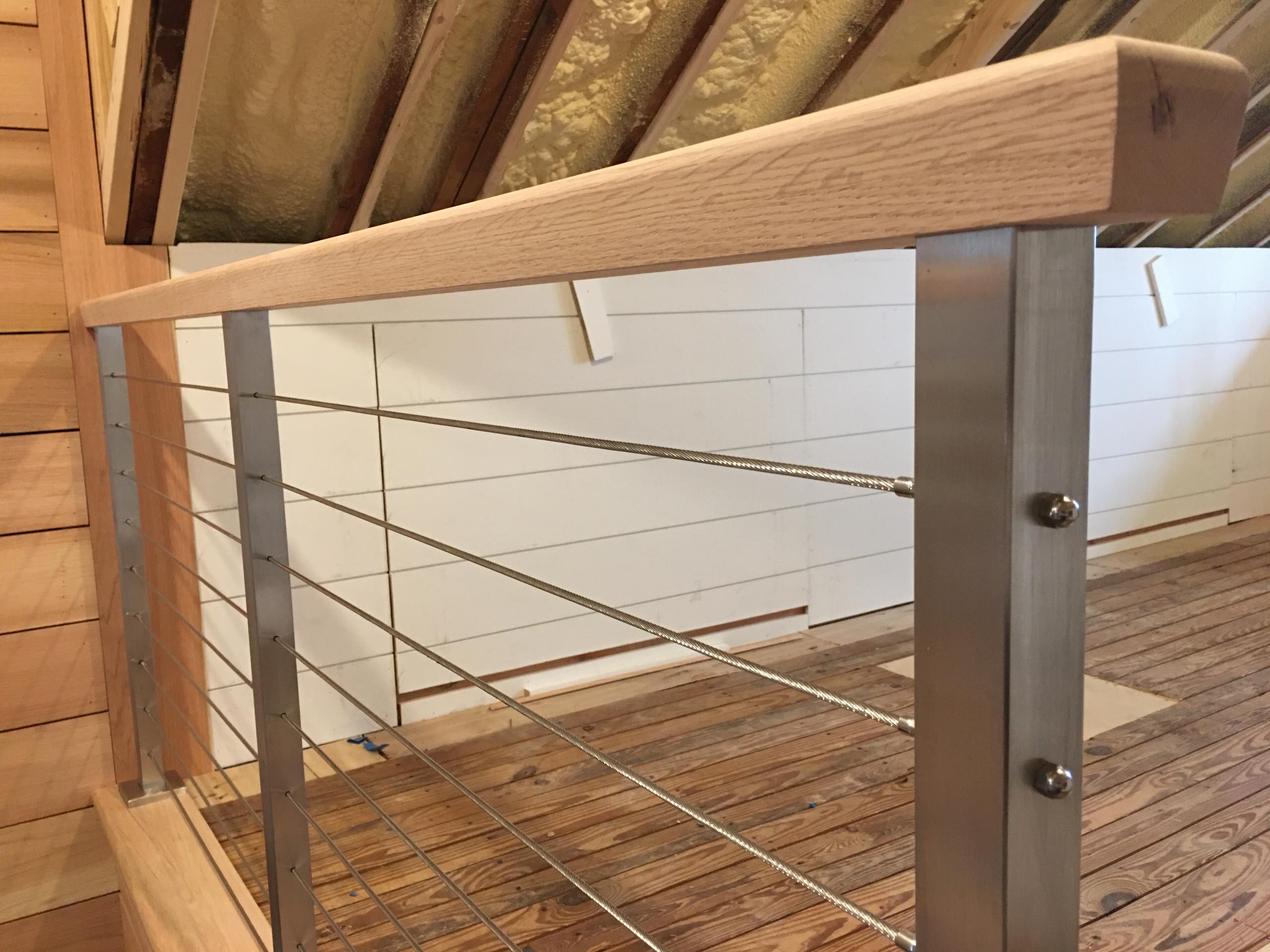 Custom stainless cable rail