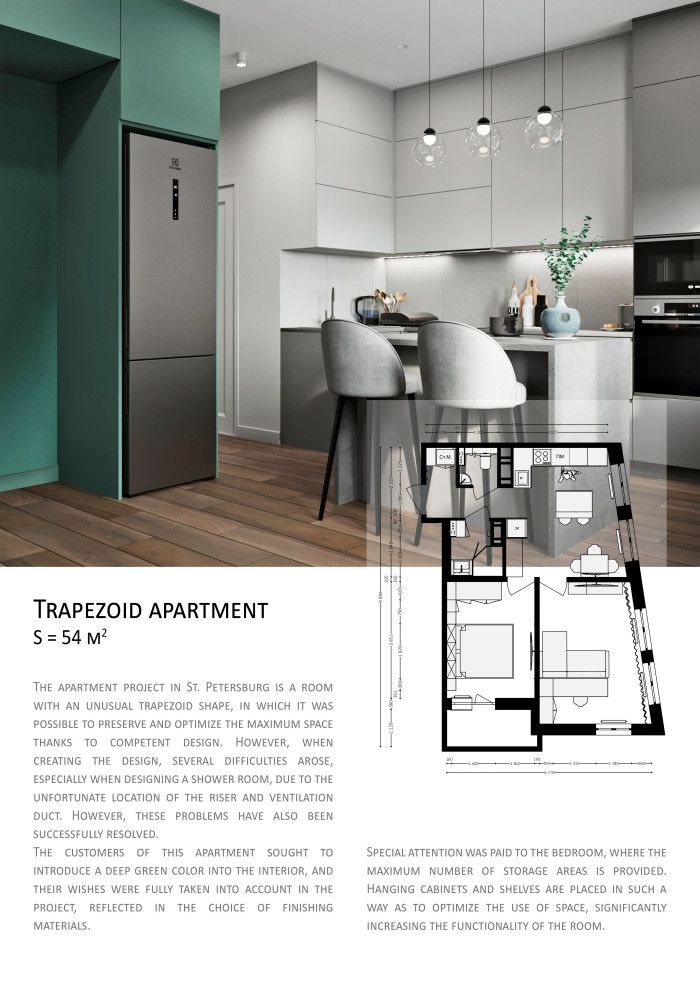trapezoid apartment