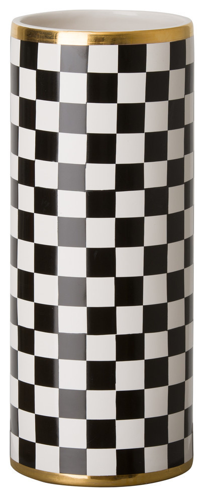 Torino Checker Vase