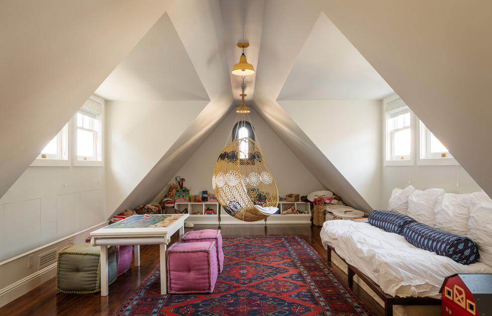 Design ideas for a transitional kids' playroom in San Francisco.