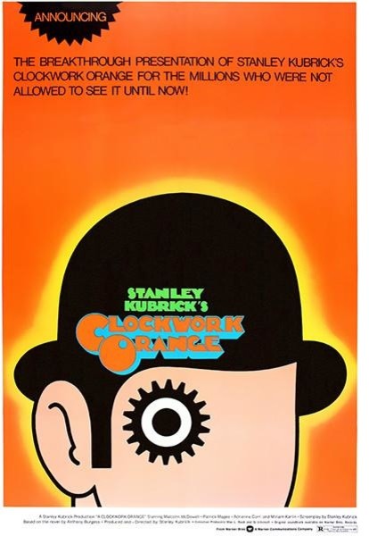 A Clockwork Orange 1971 Movie Poster 8 5 X11 A Clockwork Orange 1971 Movie Poster 8 5 X11