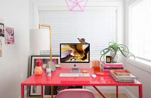 Image result for a clutter-free home office desk images