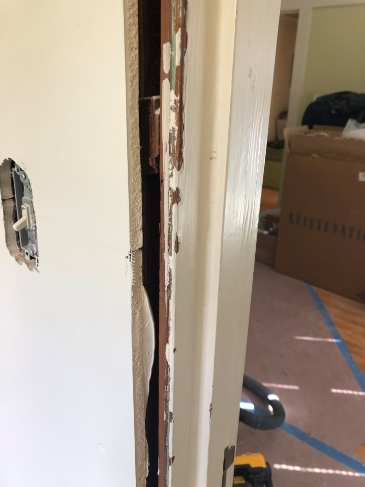 How to handle door casing for a furred out (thicker) wall?