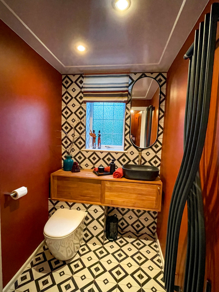 African inspired cloakroom