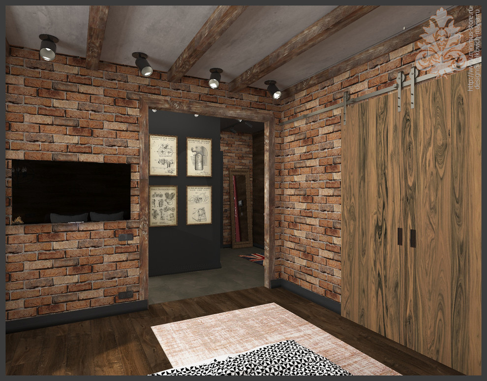 Спальня в стиле Лофт