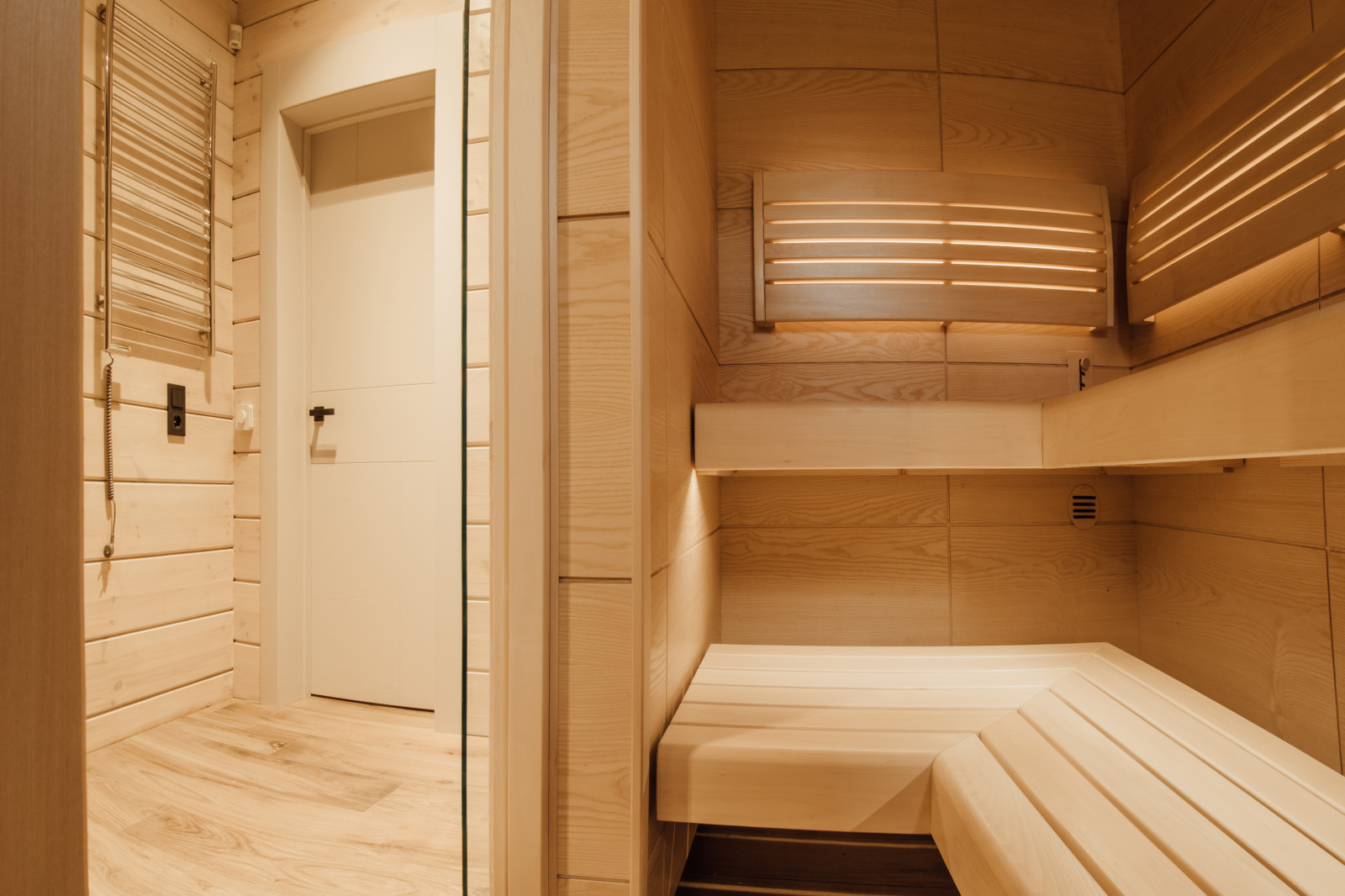 Парная в сан/узле.