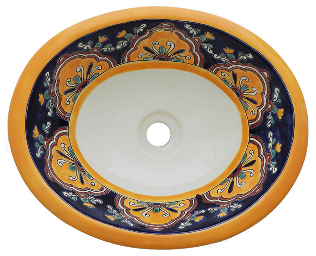 Mexican Talavera Sink Hand Painted Ceramic