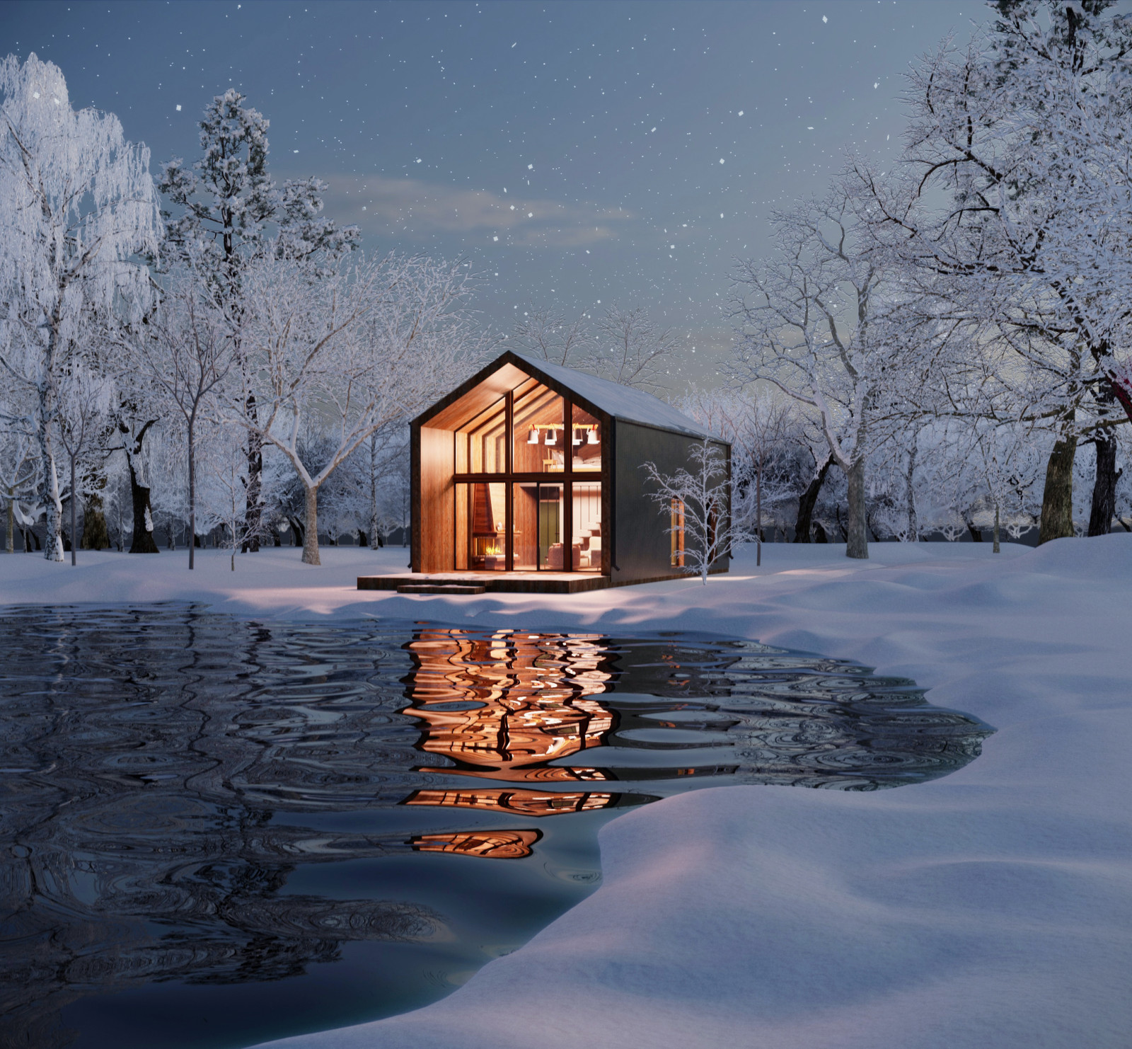 Новогодний барнхауз