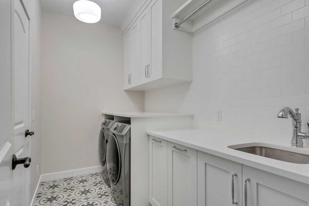 Inspiration for a laundry room in Calgary.