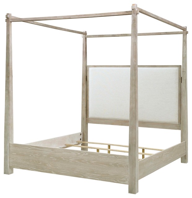 Boca Grande King Upholstered Canopy Bed Farmhouse Beds Boca Grande King Upholstered Canopy Bed Farmhouse Beds By Palmetto Home