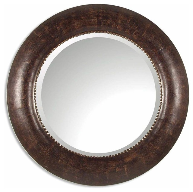 Leonzio Leather Mirror