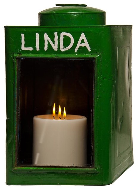 Krupuk Candle Holder, Green