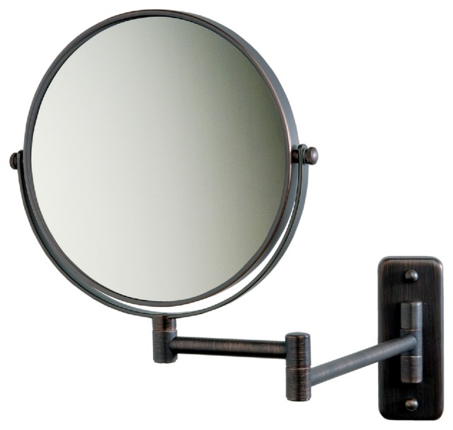 Modern Wall Mounted Make Up Mirror Bronze
