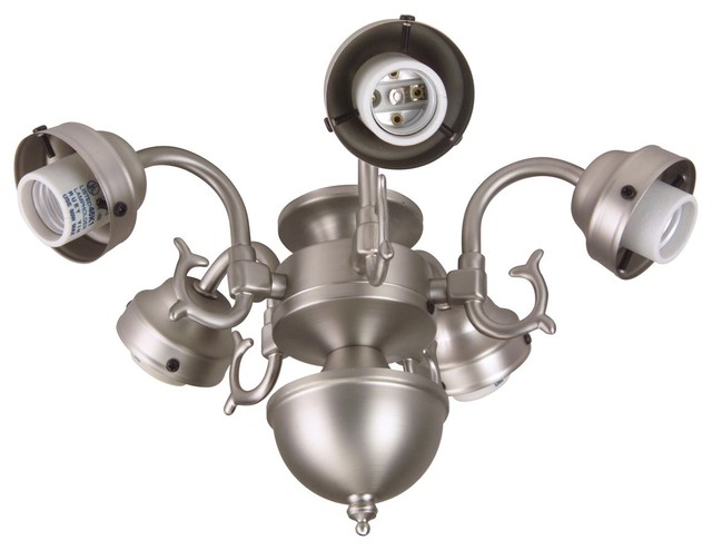 Craftmade 5 Light Led Universal Fan, Universal Ceiling Fan Light Kit Polished Brass