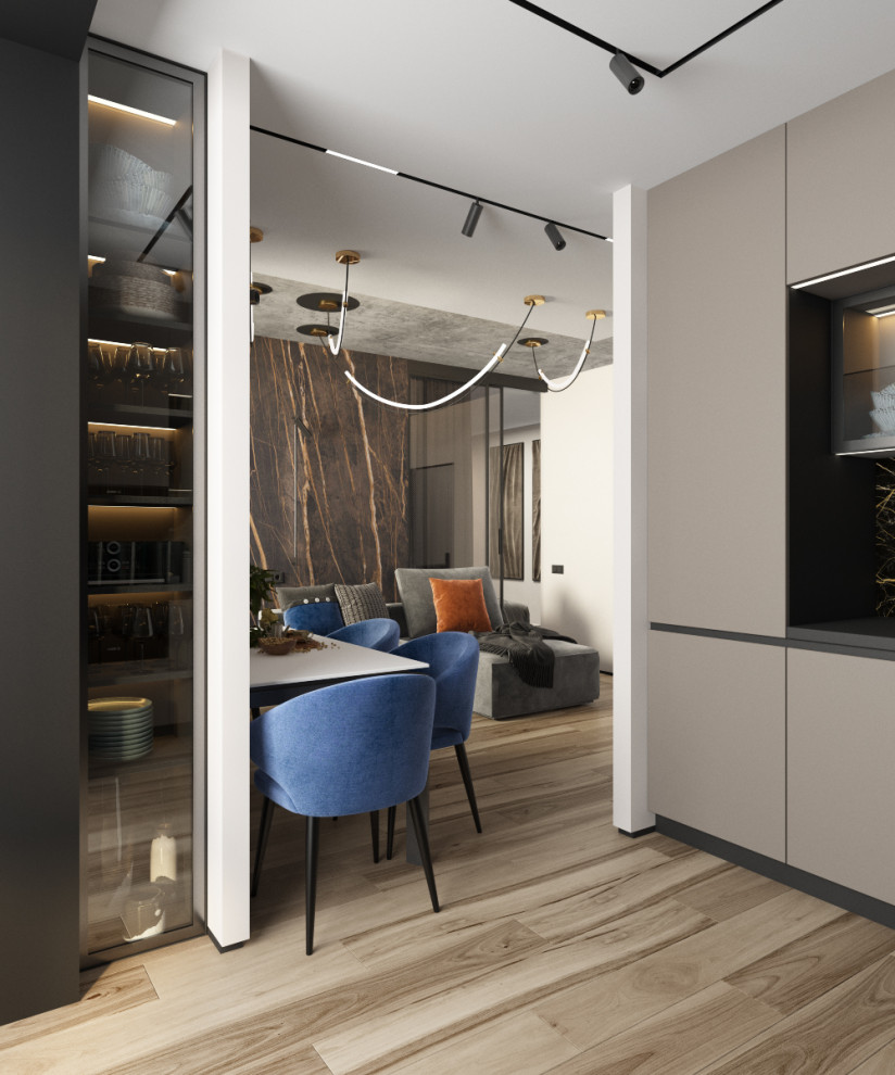 Интерьер кухни-гостиной, дизайнер Наталья Шевлякова