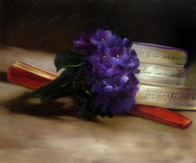 Shop Houzz overstockArt Bouquet Of Violets