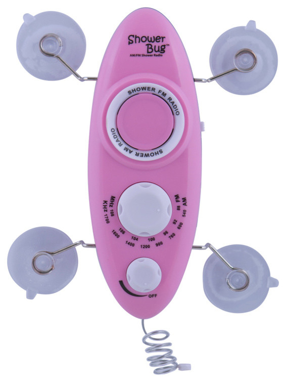 Zadro Showerbug 2.0 Am/Fm Shower Radio, Pink