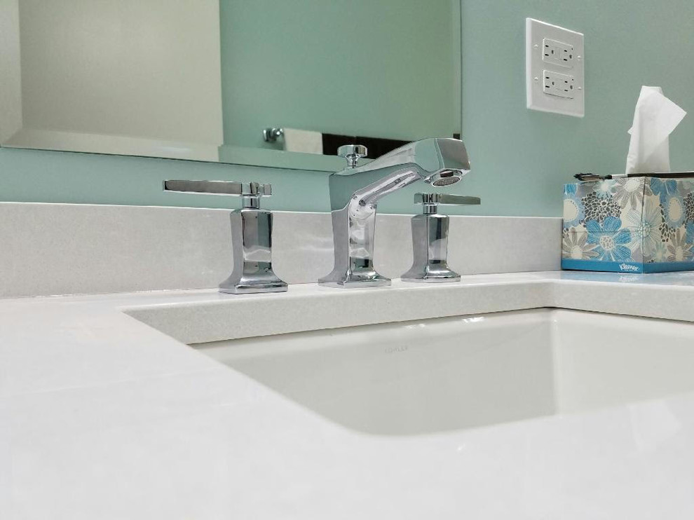 Transitional home design photo in Boston