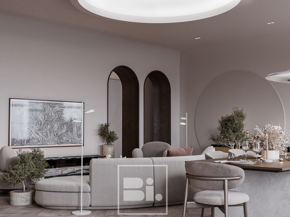 Проект кухни-гостиной в г. Санкт-Петербург