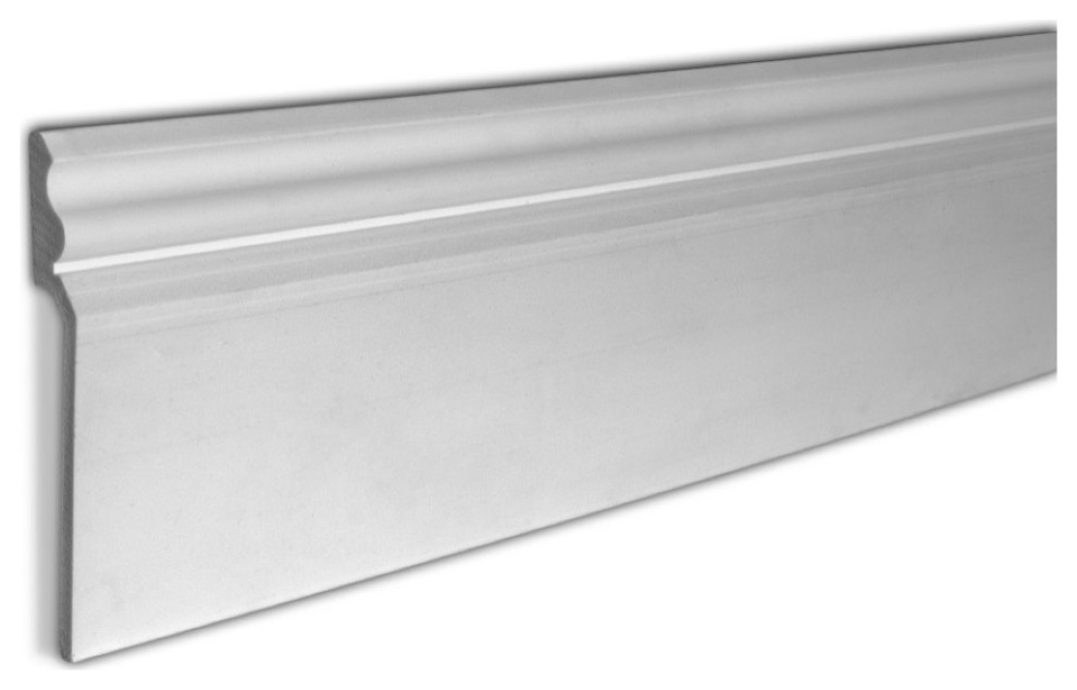 73/4" Unfinished PVC Baseboard Cover Moulding Traditional Molding And Trim by American