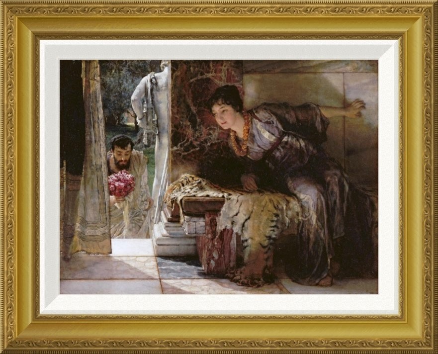 Lawrence Alma Tadema An Eloquent Silence Giclee Canvas Print Paintings Poster