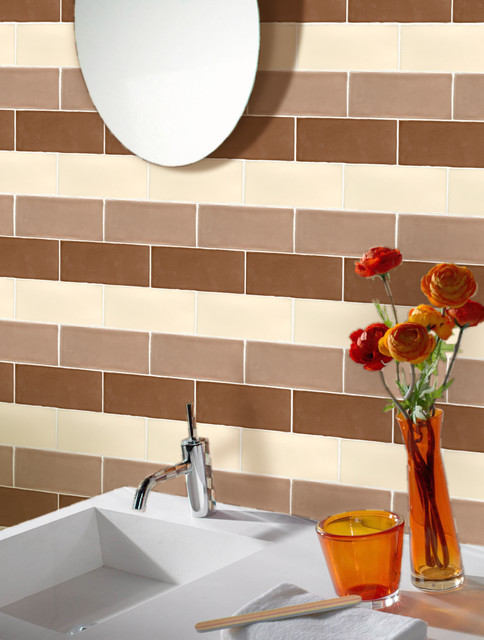 AMBIENTE CHOCO-BONE-WHITE contemporary-bathroom