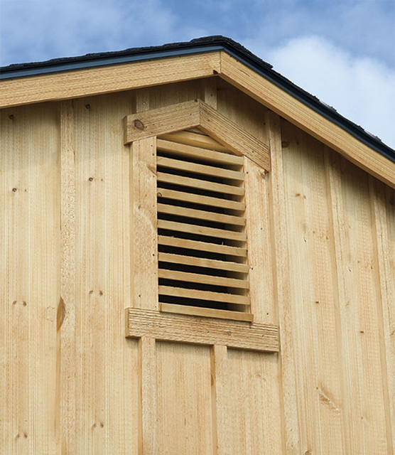 Gable Vent for Horse Barns Rustic Exterior Other by Fisher Barns