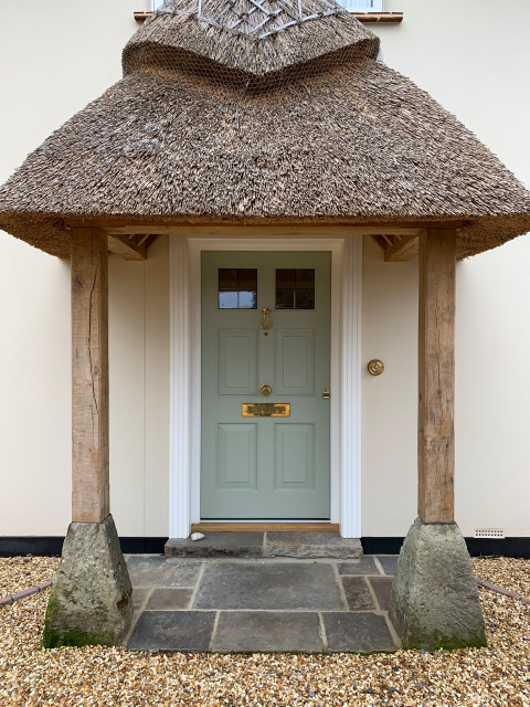 Grey timber doors klassisch-eingang