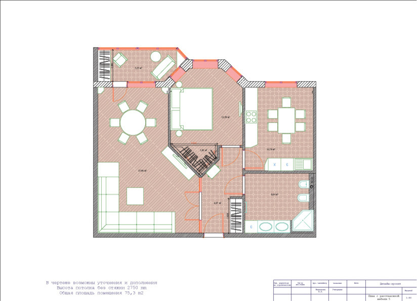 КВАРТИРА 73,5М2 В СТИЛЕ "ПРОВАНС"