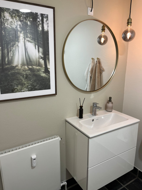 Klinikindretning modern-powder-room
