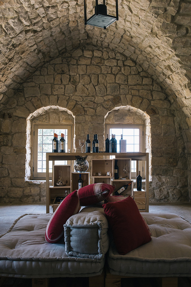 Photo of a mediterranean wine cellar in New York.