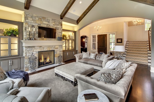 Wayzata Dream Home Transitional Living Room Minneapolis By