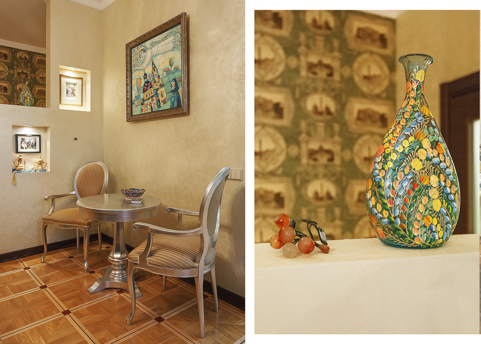 Квартира с архитектурной темой в интерьере