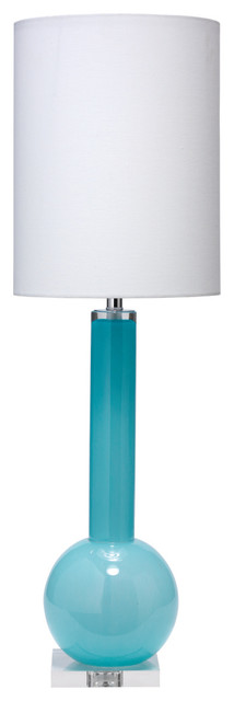 tall blue table lamps